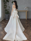 Brased And Densate Wedding Dress 2026 New Bridal Small Yarn Texture French Light Door Yarn Small Tail Dress HZ0517