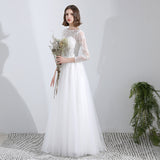French Wedding Dress 2026 New Bride Wedding Simple Light Wedding Dress Sen Family Travel Film Thin Yarn HZ0517