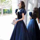 Annual Evening Dress Female Host High Sense French Solo Temperament Famous Luxury Small Art Examination Performance Service Summer HZ0517