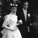 Vintage Long-Sleeved Small Small Small Wedding Dress 2026 New Travel Photo Photo In The Long-Term Hepburn Evening Dress HZ0517