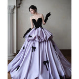 Purple Breasted Evening Dress 2026 New Beautiful Bride Engagement Toasting To The Student Adult Ceremony Princess Dress HZ0517