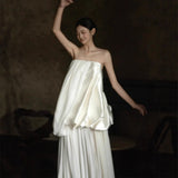 French Bra Light Wedding Dress Bridal Fashion Retro Niche Denwear Morning Dress Dress HZ0517