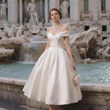 Light Wedding Dress 2026 New High-End White Wedding Dress Princess Adult Party Dinner Dens Down HZ0517