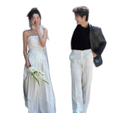 Light Wedding Dress Morning Robe Bridal Certificate Temperament Simple Set Of Small Small Bras Dress Female HZ0517