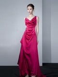 New Chinese Acetate Slingsed Dragon Fruit Color Bride Wedding Morning Robe To Thank The Banquet Temperament Toast Dress Dress Skirt HZ0517