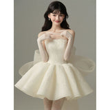 Morning Dress Small Man Dinner Party Birthday Party Party Small Dress Light Small Small Group Brigade Pat Wedding Dress HZ0517