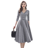 Silver Gray Evening Dress Women 2026 New Banquet Performance Temperament Long Birthday Dress Can Usually Be Worn HZ0517