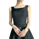 Small Dress Woman 2026 New Banquet Temperament Hepburn Style Party Temperament Elegant Thin Dress HZ0517