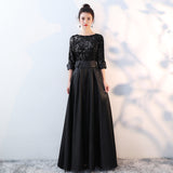 Banquet Dress Dress Woman 2026 New Solo Host Performance Evening Dress Year Dress HZ0517