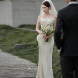 Mori's Super Fairy Brae Light Wedding Dress Bridal Welcome Dress Dress 2026 Summer Fishtail Go Out Dress HZ0517