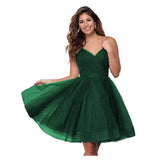 Suspension Evening Dress Sexy Temperament V-Neck Dress Tulle Classmates Party Party Banquet Performance Dress HZ0517