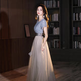 Evening Dress Bridesmaids 2026 New High-End Dress Sister Group Dress Dress Glit Performance Dress Spring Thin HZ0517