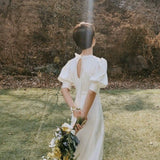 Light Wedding Dress 2026 New French Retro Simple Daily Travel Shot Super Xiansen Thin Travel Long Dress HZ0517