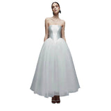White Simple Sintered Light Wedding Dress 2026 Autumn And Winter New Long-Sleeved Line Wedding Travel Dress Dress Female HZ0517