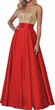 Women's Lien Rose Gold Evening Dresses Ball Dresses V-Necked Backs Of The Leadsmaid's Dresses Dinner Party Evening Dresses HZ0517