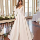 Wedding Dress 2026 Spring New Long-Sleeved Fashion Overseas Warehouse Trend Wedding Dress HZ0517