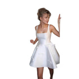 Small Light Wedding Dress 2026 New Engagement Certificate To Take Pictures Of Simple Ribbon Dress HZ0517