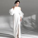 Banquet Evening Dress 2026 Summer New Annual Meeting With Waist Fishtail Open Trend Dress HZ0517