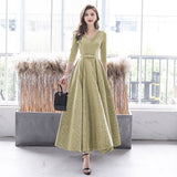Silver Gray Evening Dress Women 2026 New Banquet Performance Temperament Long Birthday Dress Can Usually Be Worn HZ0517