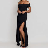 Black Evening Dress 2026 New High Sensual Simplic Dinner Sexy Temperament Party Dress HZ0517