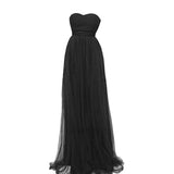 Black Evening Dress Dress Banquet Host Bride Travel Photo Wedding Small Temperament Brat Performance Suit HZ0517