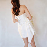 French Stite Braided Lightweight Wedding Dress 2025 New Simple Short Sexy White Travel Shot Light Wedding Dress HZ0517