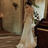 Bride A Word Shoulder Light Wedding Dress 2026 New Temperament Sen Series Super Fairy Korean Lace Welcome Dress Woman HZ0517
