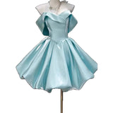 Dress New One-Word Shoulder Dress Poncho Dress Short Lantern Dress Vocal Art Exam Registration Toaster HZ0517
