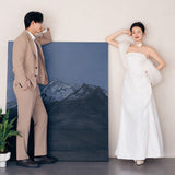 French Light Wedding Dress 2026 New Bridal Tective Bosom Yarn Morning Robe Super Fairy Temperament Welcome Dress HZ0517