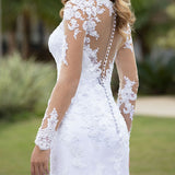 Wedding Fish Tail 2026 New Dress European-Style Long-Sleeved Leaky Back Wedding Banquet Exclusive HZ0517