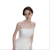 French Light Wedding Dress 2026 New Main Wedding Dress With Thin And Small Simple Linen Go Out Dress HZ0517