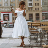Wish Light Wedding 2026 New Sturing With Elegant And Simple Shoulder Dress HZ0517