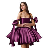New 2026 Chest-Speaned High-End Feeling Short Dress Banquet Birthday Small Man Gold Breeze Evening Dress 1067 HZ0517