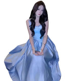 French Suspension Dress Girls Day Evening Dress Light Luxury Small Butterfly Buttering Princess Art Pong Pong Dress HZ0517