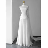 French Bra-Smeared Lightweight Wedding Dress 2026 New Bridal Seny Morning Robe Simple Welcome Yarn Dress Dress Dress HZ0517