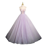 One-Word Shoulder Fairy Purple Banquet Evening Dress 2026 New Heavy Industry Ponopne Dress Dress Skirt Dress Skirt HZ0517