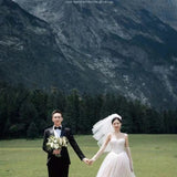 The Main Wedding Dress Woman 2026 Spring New Fairy Gas Smear Outdoor Photo Studio Simple Fashion Wedding Dress HZ0517