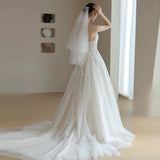 Mori Lingsing Sling Light Wedding Dress 2026 New Bridal Super Fairy Dream Go Out Yarn Korean Princess Wind Small Tail Dress HZ0517