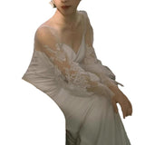 2026 New Korean Style Light Wedding Dress White Simple Fishtail Waist Sexy Small Tug-Tailed Vertiny Evening Dress HZ0517