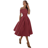 2026 Spring New Side Shoulder Dinner Official Dress Dresses HZ0517