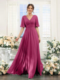 Sexy Open Fork Soft-Sin Banquet Evening Dress Woman 2026 New Bridesmaid Dress HZ0517
