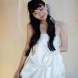 French Retro Stender White Corset Dress Female Waist Thin Temperament Long Sleeve Long Skirt Puffy Skirt HZ0517