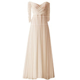 French Retro Light Wedding Dress Bride Shoulder Temperament Lightweight Outdoor Church Super Fairy Simple Go Out Yarn HZ0517
