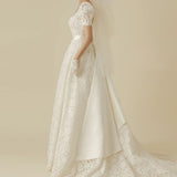 Korean Lace Light Wedding Dress 2026 New Bride Go Out Yarn Size Simple Welcome Fairy Travel Dress Dress Woman HZ0517