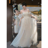 Travel Shot Wedding Dress 2026 Spring New Thighs Go Out Morning Robes And Super Fairy At The Runaway Princess Welcome Dress HZ0517