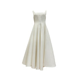 White Hepburn Dress 2026 New Sling Small Dress Small White Dress Waist Can Wear Dress Light Wedding Dress HZ0517