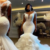 Dragtail Wedding Dress Long Church Bridal Wedding Dress High-End Thin Dress Dress Skirt HZ0517