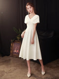 White Small Evening Dress Dress Female Banquet Temperament Light Luxury Small And Small Usually Can Wear A Small Engagement Dress Dress HZ0517