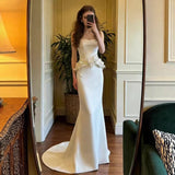 French Brao-Smeared And Lint-Faced Wedding Dress 2026 New Bridal Senior Engagement Dress Dress Fish Tail Welcome Yarn HZ0517