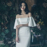 Light Wedding Dress Sen Bride Wedding 2026 New Simple Shoulder Fishtail French Hepburn Wind Trip To Shoot The Yarn HZ0517